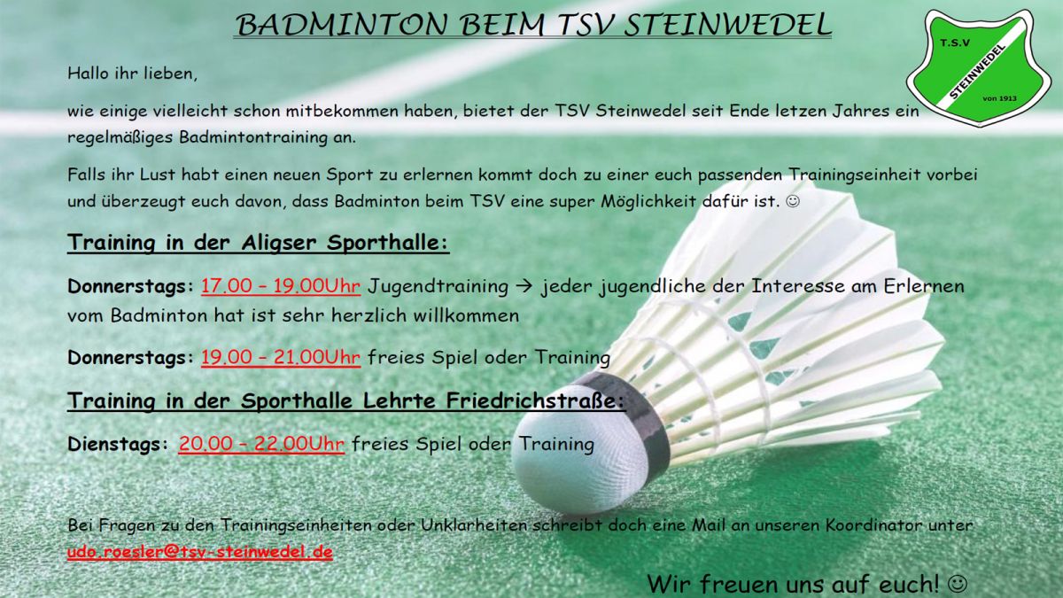 Neueste Infos zum Badminton